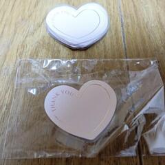 ギフト ステッカー シール ハート ピンク かわいい 可愛い 2...