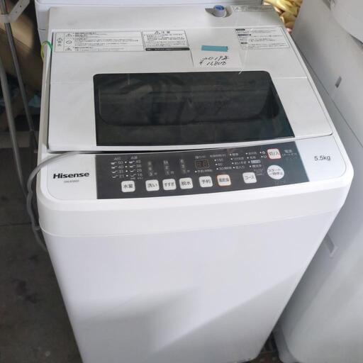 洗濯機　2019年式　5.5キロ
