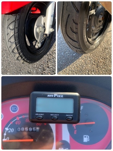 売約済み110⭐️Xprokaze50⭐️08595km、後輪タイヤ新品、バッテリー新品、キャブ分解清掃、オイル交換済み、サイドスタンド付き、SYM、原付、バイク