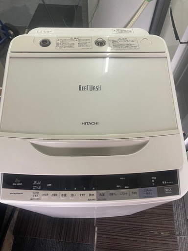 北九州市内配送無料　保証付き 全自動洗濯機 ビートウォッシュ ホワイト [洗濯8.0kg /乾燥機能無 /上開き]  13 BW-V80A 全自動洗濯機 ビートウォッシュ ホワイト [洗濯8.0kg /乾燥機能無 /上開き]