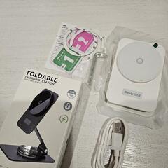 ほぼ未使用　Magsafe スタンド　neotrix ホワイト　Qi充電の画像