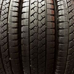 BS BRIDGESTONE BLIZZAK VL1 165R13 LT 6PR 13インチ スタッドレス 4本 21年製 バリ溝 プロボックス サクシード等　(KTE193)の画像