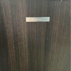 横浜市中区Okamura ダークブラウン オフィステーブルの画像