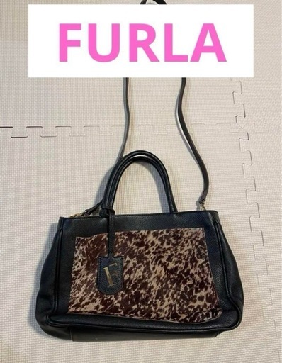FURLA レオパード柄 ショルダーバッグ　ハンドバッグ