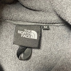 ノースフェイス M フルジップ フリース デナリフーディ グレー ブラック 刺繍の画像