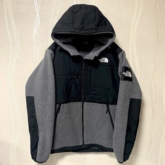 ノースフェイス L フルジップ フリース デナリフーディ グレー...