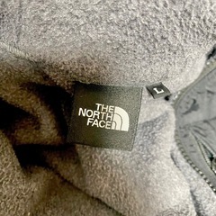 ノースフェイス L フルジップ フリース デナリフーディ グレー ブラック 刺繍の画像