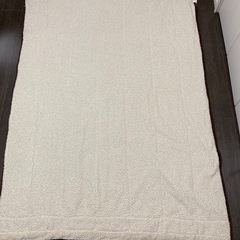 シングルサイズのチェックの毛布の画像