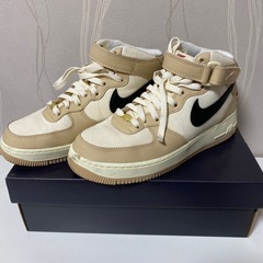 ナイキ　ハイカット　スニーカー　ベージュ　たぬき　25cm ナイキ ハイカット スニーカー ベージュ たぬき 25cm