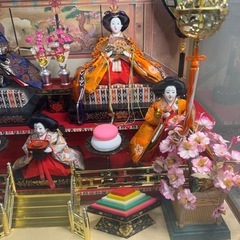 【268】伝統的 雛人形セット 5体の画像