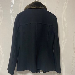バーバリー ブルーレーベル ジャケット ファー ノバチェック内側 ブラック 38の画像