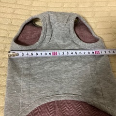 ハンドメイド　犬服　ペット服 グレー ノースリーブ 小型犬の画像