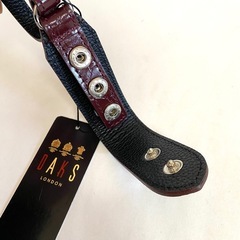 未使用　DAKS ダックス　キーホルダー　キーリング　ワインレッド　タグ付きの画像