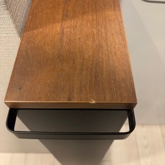 【tower】ハンドル付き スリムワゴン ブラックの画像