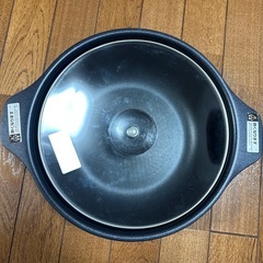 アイリスオーヤマ　IH対応鍋 20cm ブラック