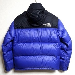 ①【THE NORTH FACE】ノースフェイス ヌプシ ダウンジャケット 正規品 ブルー の画像