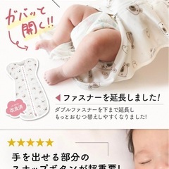 【IHDI認証済み】スワドル おくるみ 新生児 【助産師が推薦 100%天然コットン】コペルタ(星柄)の画像