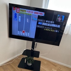 10000円　47インチテレビ、テレビスタンド