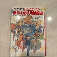 角川まんが学習シリーズ　世界の歴史　特典付き全20巻＋別巻1冊セット　まるわかり地域史　おまけ　【世界史まるみえゲーム[1929～45年 ］【ユーラシア大冒険すごろく】　の画像