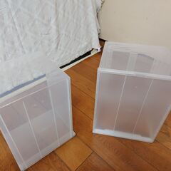 収納ケース　引き出し　収納ボックス　幅23.5㎝×奥行44㎝　高さ30㎝　衣類収納チェスト　半透明の画像