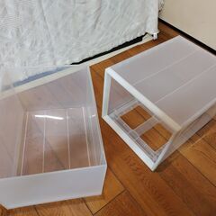 収納ケース　引き出し　収納ボックス　幅23.5㎝×奥行44㎝　高さ30㎝　衣類収納チェスト　半透明の画像