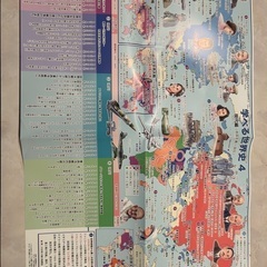 【学べる世界史】5枚セット  中学校で習う基本的な世界史の地図 お風呂用ポスター 原始時代から現代までの歴史年表（小学校高学年~中学向け）の画像