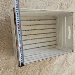 木の収納BOXの画像