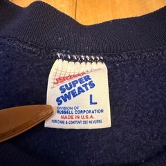 90s USA JERZEES NAVY size:L Sweat ジャージーズの画像