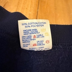 90s USA JERZEES NAVY size:L Sweat ジャージーズの画像