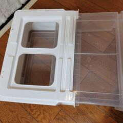 ニトリ　収納ケース　引き出し　収納ボックス　幅51㎝×奥行39㎝×高さ23.5㎝　ボックスフラット　衣類収納チェスト　半透明の画像