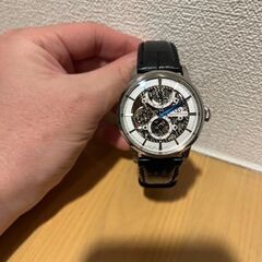【新品未使用】新品未使用】オリエントスター　自動巻き　スケルトン　シルバー