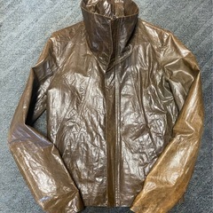 grand global design ブラウン　レザージャケット サイズ3の画像