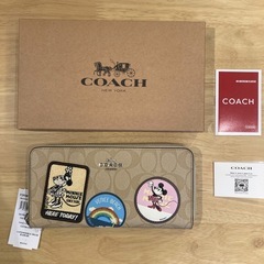 コーチ　ミッキーマウスコラボ長財布【新品未使用】