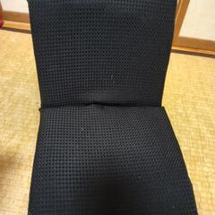 ブラック座椅子