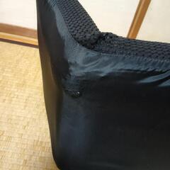 ブラック座椅子の画像