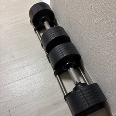 アジャスタブルダンベルx2(2,4,8,12,16,20kg)譲...
