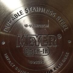 マイヤー　MEYER　 ステンレス　フライパン　26cm　中古品の画像