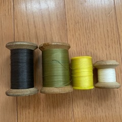 アクリル100%ピンク糸　と　ミシン糸セットの画像