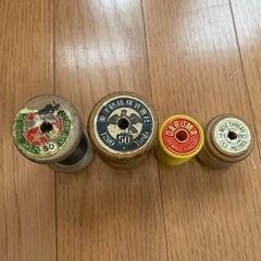 アクリル100%ピンク糸　と　ミシン糸セットの画像