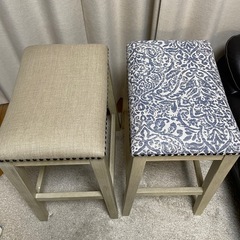 カウンターチェア　キッチンスツール　ハイチェア　　2脚セットの画像