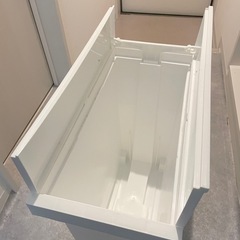 ゴミ箱　32L  ペダル式　両開き　ホワイトの画像