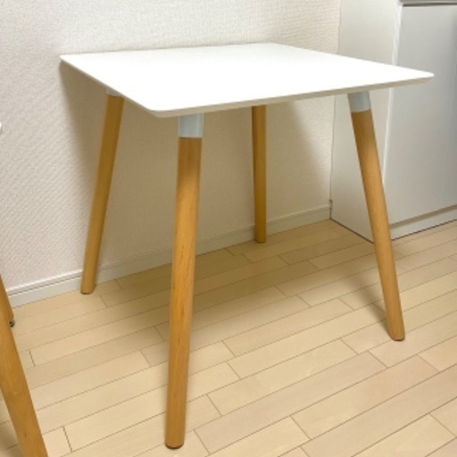 カフェテーブル 70cm ホワイト ダイニングテーブル 白 机