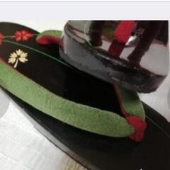 大人可愛い　浴衣　作務衣　普段履き　お草履　花柄　大人可愛い　修復品　の画像