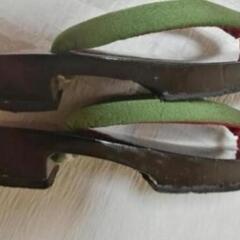大人可愛い　浴衣　作務衣　普段履き　お草履　花柄　大人可愛い　修復品　の画像
