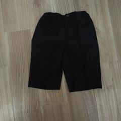 【お話中】半ズボン黒の無地　120cm
