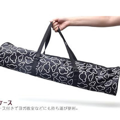 新品 ヨガマット トレーニングマット エクササイズマット 収納ケース付 厚さ5mm (ワインレッド)の画像