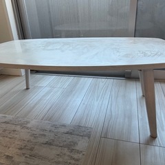 ローテーブル　白