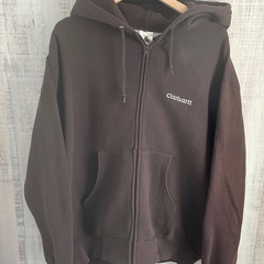 Carhartt ブラウン ジップアップパーカー　メンズL〜XL相当
