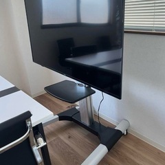 新品　未使用　JAPANNEX テレビスタンド 32-75インチ対応　大型テレビスタンド 高さ調整 角度調整 回転機能 キャスター付き移動式 JN-3275-90JRF