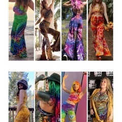 100% Handmade psydye大判バティック布新品の画像